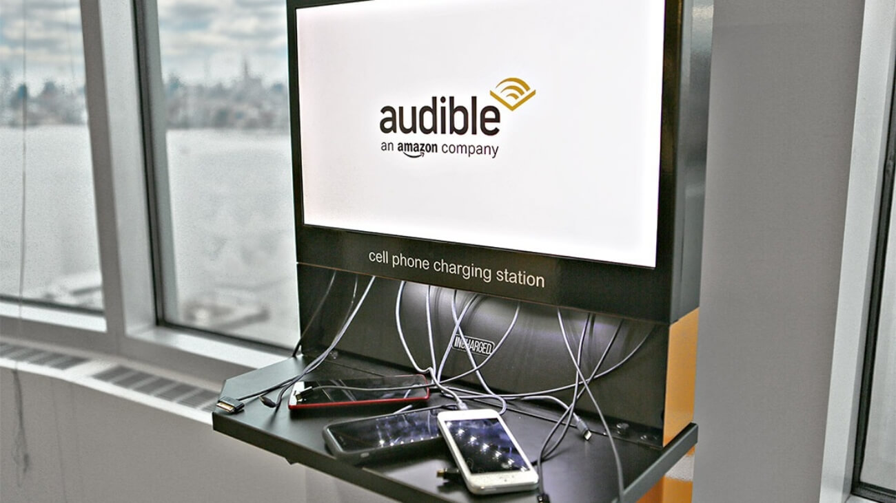 audible flex charging station video screen