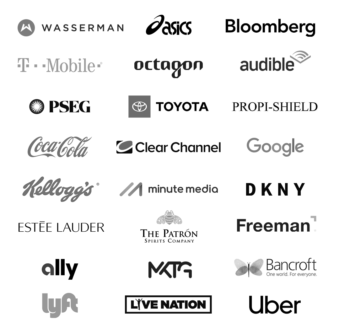 client logos mobile B&W